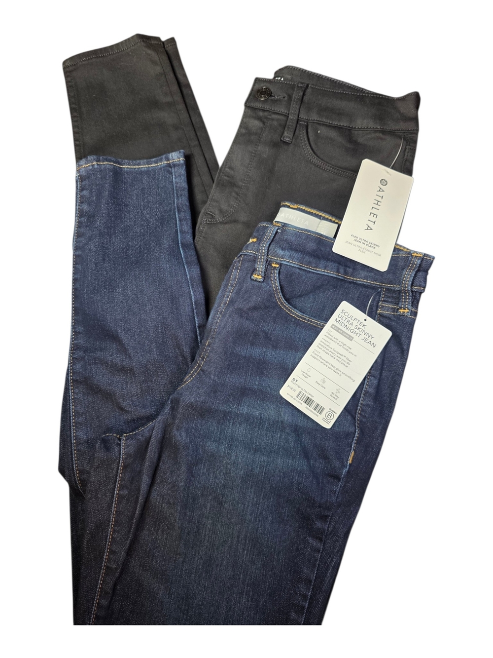 NWT Athleta Flex & SculptTek Ultra Skinny Jeans Lot (2) | Sizes 6 & 6T
